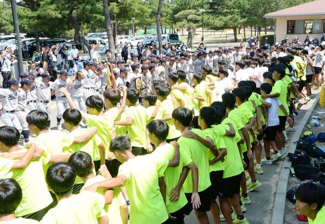 （９）立正大淞南－益田東＝２０２３年７月２６日、県立浜山公園野球場