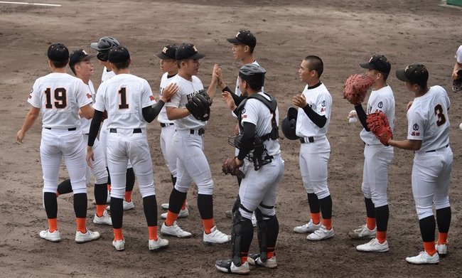 江津工業ー益田東＝２０２３年７月１４日、県立浜山公園野球場