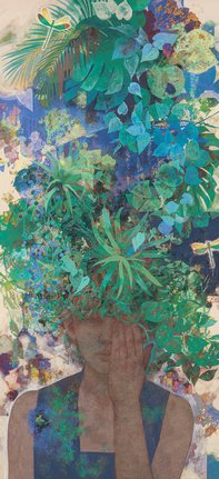 守みどりさんの「つのかくし」（第１６回春の足立美術館賞受賞作）
