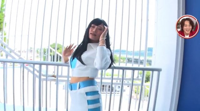 ぱーてぃーちゃん・信子が“黒髪レースクイーン”に変身『笑って学べる!超GTぱーてぃー』#5（C）AbemaTV,Inc.