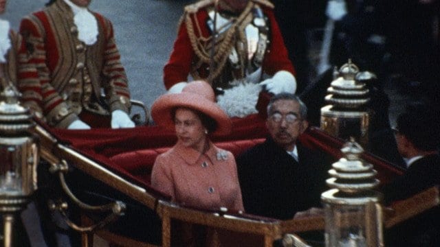 NHK『映像の世紀 バタフライエフェクト』より 1971年訪英時 昭和天皇とエリザベス女王