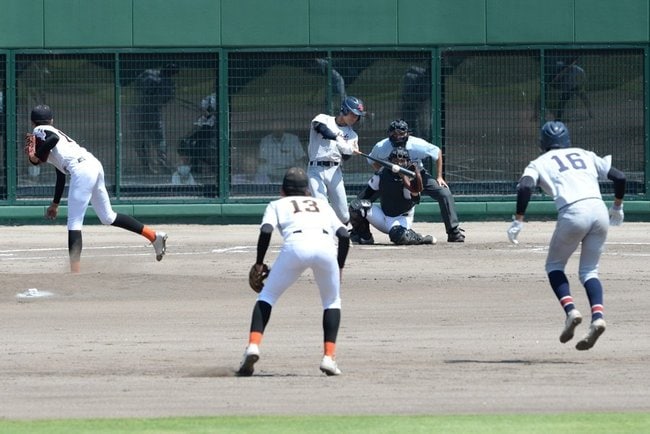 （２）立正大淞南－益田東＝２０２３年７月２６日、県立浜山公園野球場
