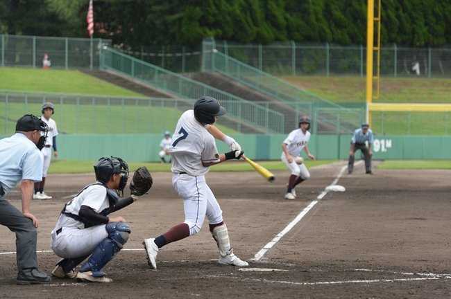 矢上－松江商業＝２０２３年７月１４日、県立浜山公園野球場