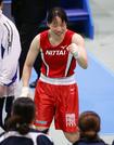 女子フェザー級で優勝し、笑顔を見せる入江聖奈＝墨田区総合体育館