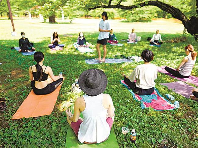 ヨガクラスの参加者（資料）