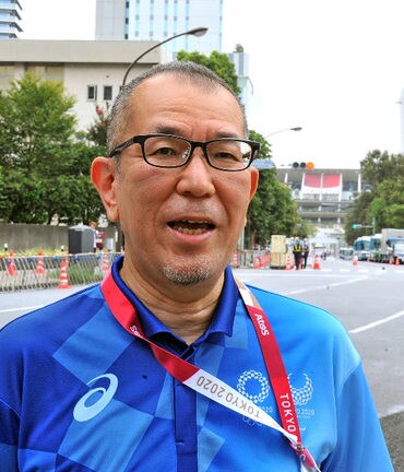パラリンピック開会式でボランティアとして活動した小林広記さん