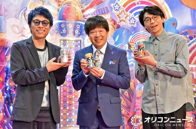 「アメトーーク!×-196六本木ヒルズおつまみ祭り」に出席した田村淳、蛍原徹、新山 (C)ORICON NewS inc.