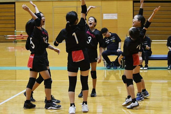 【女子決勝】伯太クラブジュニアーかわもとジュニアバレーボールクラブ
