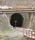 ワイン貯蔵庫兼ワインカフェに再利用される旧三江線粕渕トンネル＝島根県美郷町粕渕