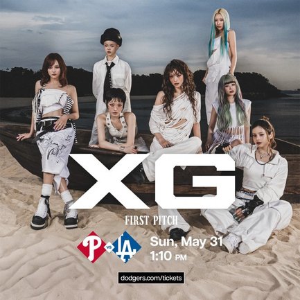 XG、ドジャース戦で始球式決定
