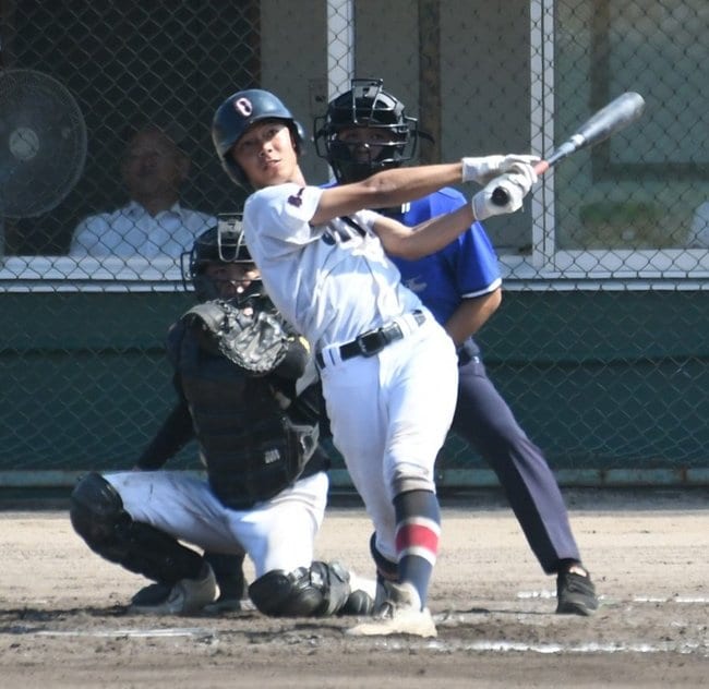 （２）川本ー大田一＝２０２３年７月２６日、浜田市野球場