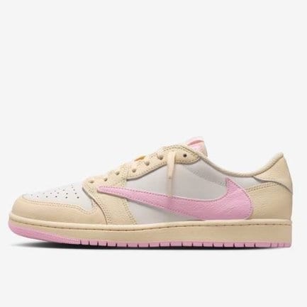 『エア ジョーダン 1 LOW x トラヴィス スコット Muslin and Shy Pink』
