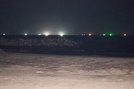 海難事故のあった現場付近＝１６日午後１０時ごろ、出雲市大社町杵築北