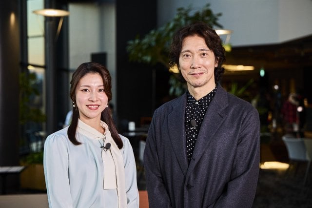 12月6日スタート『MIRAI JAM』でMCを務める（左から）河西美帆アナウンサー、佐々木蔵之介（C）MBS