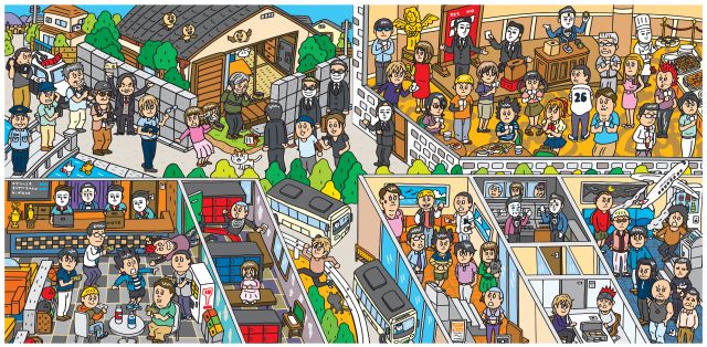 『ライアーゲーム』THE ROCKET GOLD STARの間違い探しイラスト(正しいver)