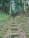 要害山頂上までの登山道