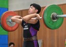 男子８１キロ級で栄冠をつかんだ杉原敦紀（出雲農林）