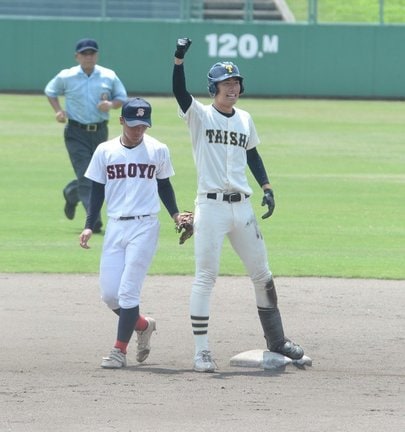 大社－益田翔陽＝２０２３年７月１８日、県立浜山公園野球場
