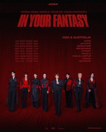 『ATEEZ WORLD TOUR [IN YOUR FANTASY] ASIA, AUSTRALIA』（C）KQ ENTERTAINMENT