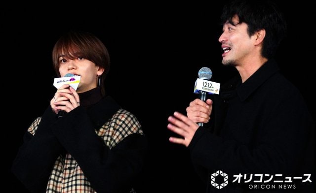 映画『ロマンティック・キラー』イルミネーション消灯式 in よみうりランドに登場した（左から）中島颯太、竹財輝之助 （C）ORICON NewS inc.