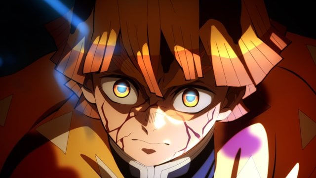 『劇場版「鬼滅の刃」無限城編 第一章 猗窩座再来』の場面カット　(C)吾峠呼世晴／集英社・アニプレックス・ufotable