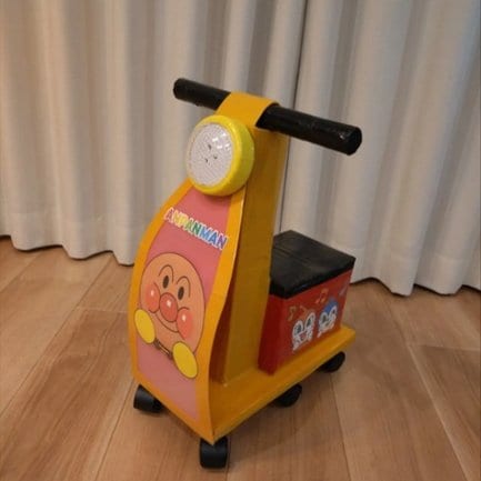 手作りした「アンパンマンバイク」/さーちゃんさん(@mymssaki) 提供