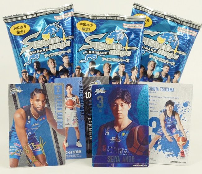 島根スサノオマジックの選手カードが入ったウエハース商品