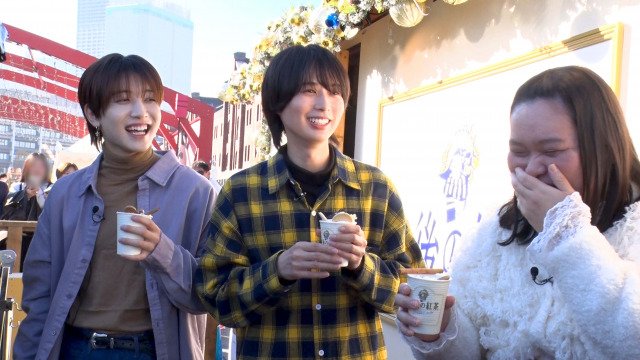 13日放送『シューイチ』に出演する（左から）中村嶺亜、井上瑞稀、田辺智加（C）日本テレビ