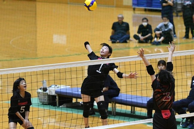 【女子決勝】伯太クラブジュニアーかわもとジュニアバレーボールクラブ