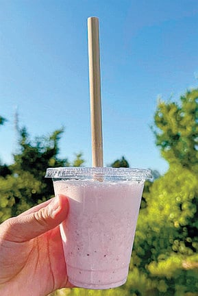 きんた農園ベリーネのイチゴを使ったスムージー