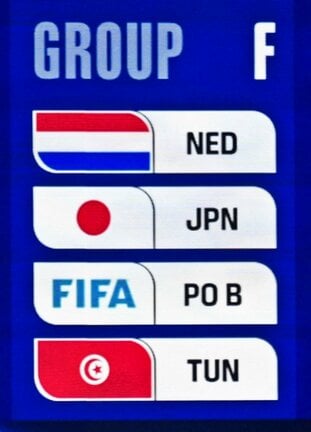 サッカーＷ杯北中米３カ国大会の組み合わせ抽選で、Ｆ組に決まった日本＝５日、米ワシントン（共同）