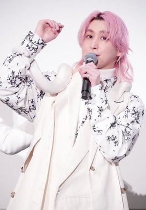 映画『白蛇:浮生』(30日公開)公開御礼舞台あいさつに登壇した佐久間大介 (C)ORICON NewS inc.