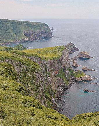 島前コースにある国賀海岸＝島根県西ノ島町浦郷