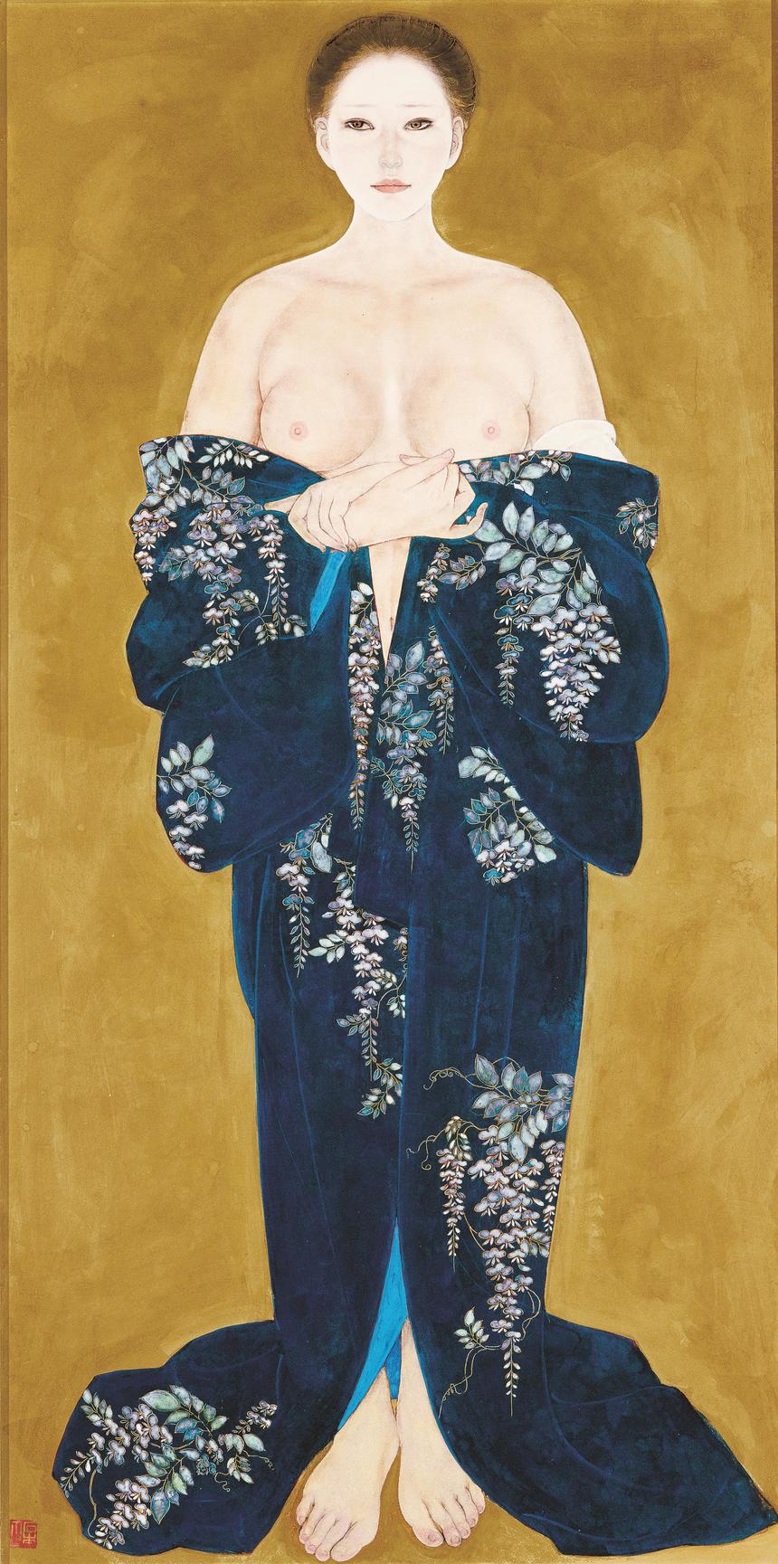 石本　正　裸婦　複製画 石本 正 裸婦 複製画 （真作】【WISH】石本正「裸婦 素描」素描