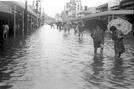 「昭和４７年７月豪雨」で氾濫した松江市内