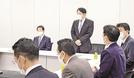 自民、公明両党が開いた国家安全保障戦略など３文書改定に向けたワーキングチーム会合。他国領域でミサイル発射を阻止する反撃能力保有で合意した＝２日午後、国会