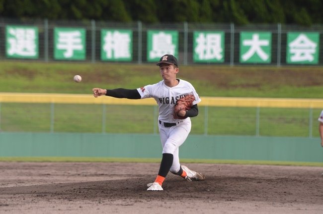 益田東－出雲西＝２０２３年７月１９日、県立浜山公園野球場