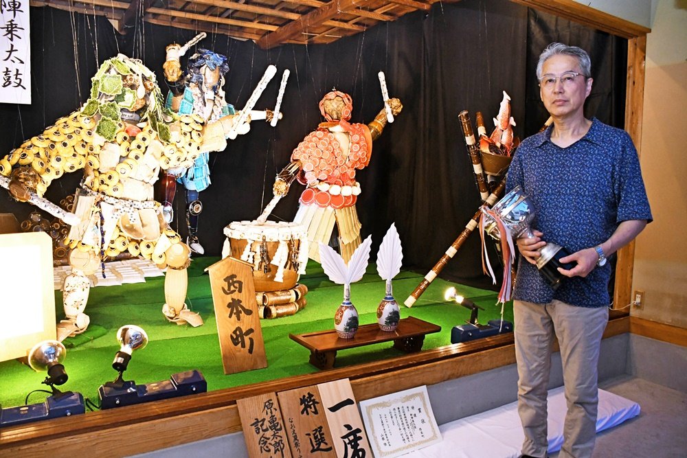 ◇◇島根県出雲市(旧平田市) 宇美神社のお祭り 一式飾り写真 