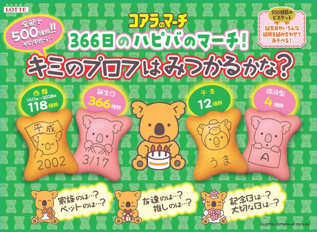 「プロフを探す」コアラのマーチが登場