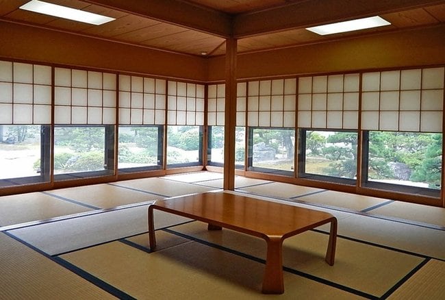 知事公邸の和室＝松江市北堀町